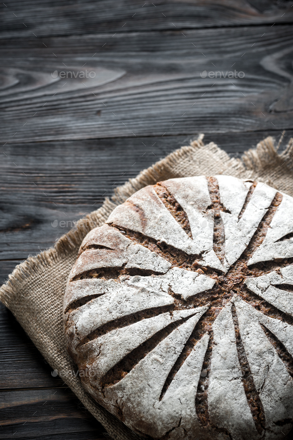 Rye bread with nuts and seeds - Stock Photo - Images