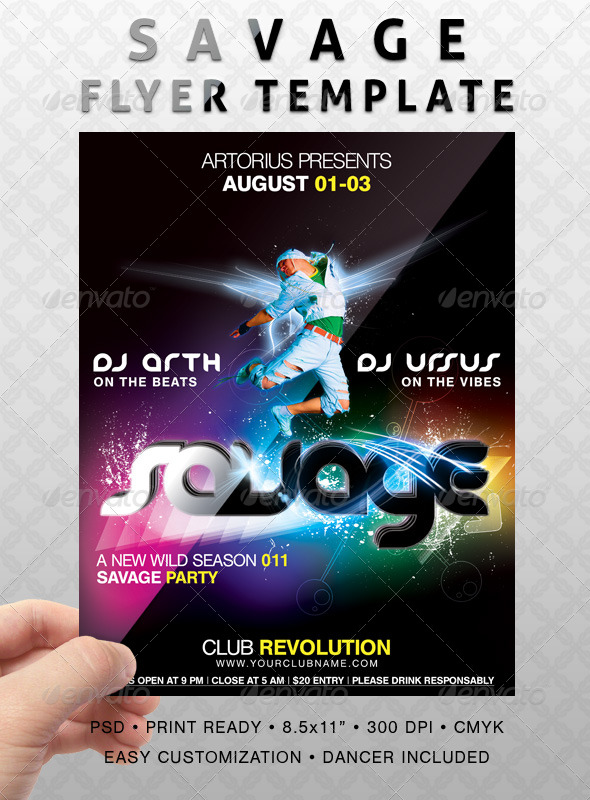 Savage Flyer Template