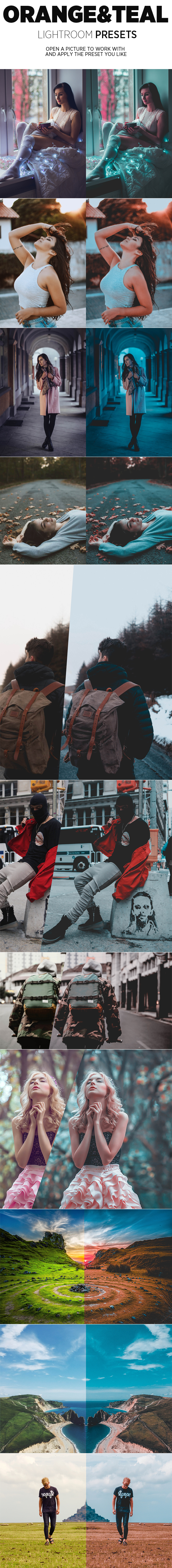 Orange & Teal Effects - Lightroom Presets Add-ons