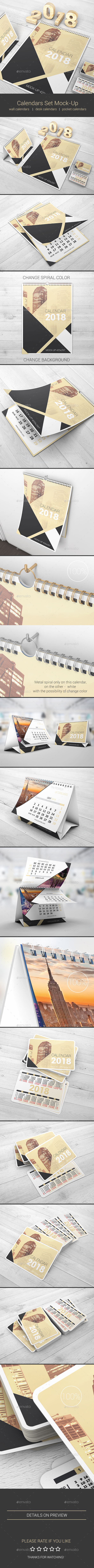 Calendars Set Mock-Up