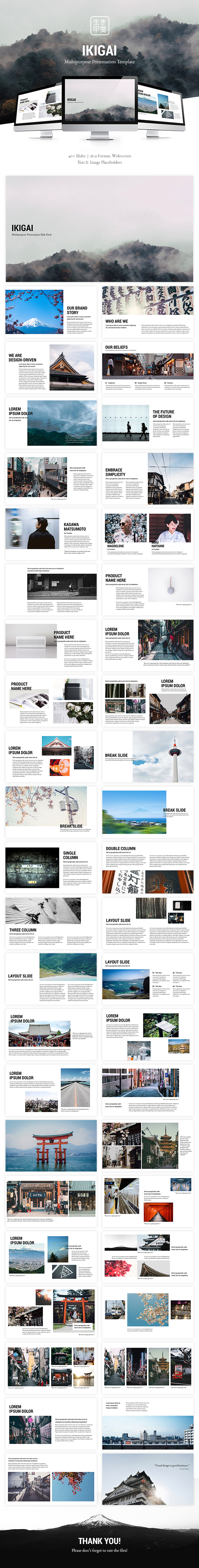 Ikigai Multipurpose Presentation Template - Keynote Templates Presentation Templates
