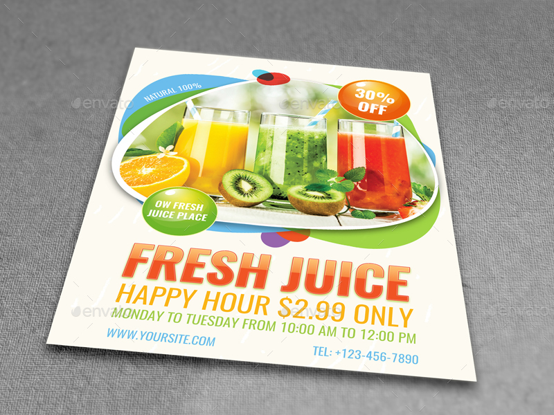 fresh juice flyer template by owpictures graphicriver flyer juice