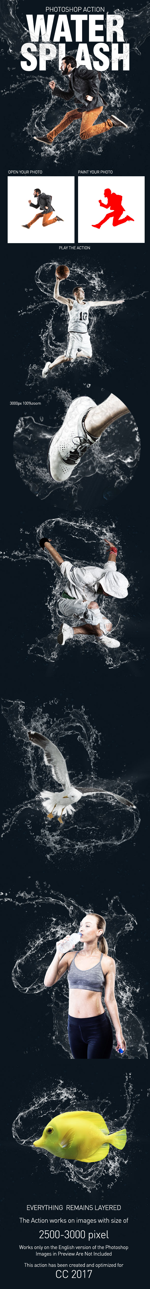 Water Splash Action - Photo Effects Actions