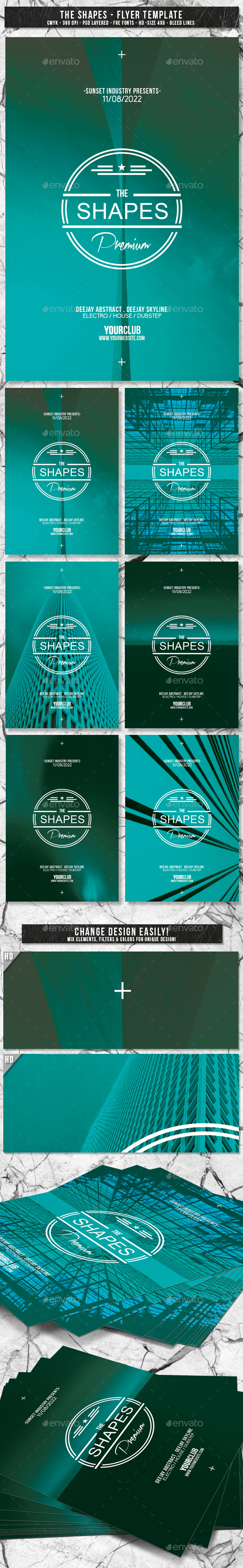 GraphicRiver The Shapes Pure Architectural Flyer PSD Template 20851688