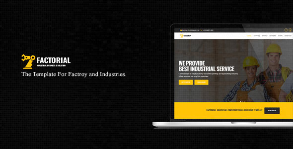 Awesome Factorial || One Page Template For Factory & Industries