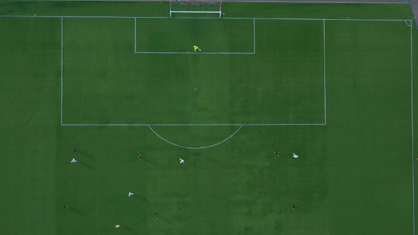 Aerial View of Football