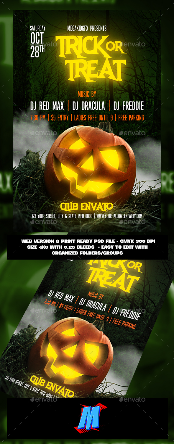GraphicRiver Trick or Treat Flyer Template 20852891 GraphicRiver Trick or Treat Flyer Template 20852891