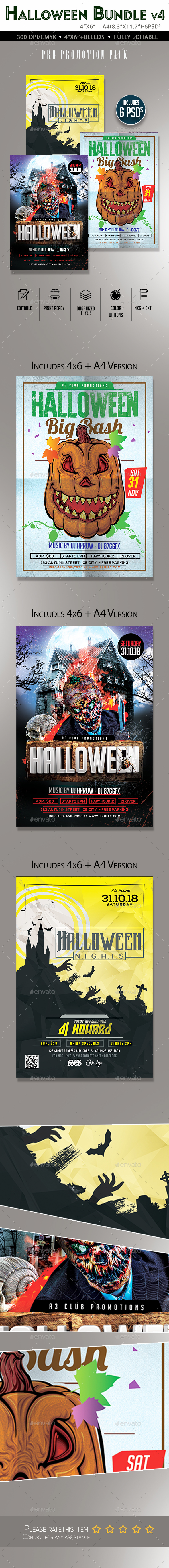 Halloween Flyer Bundle V4