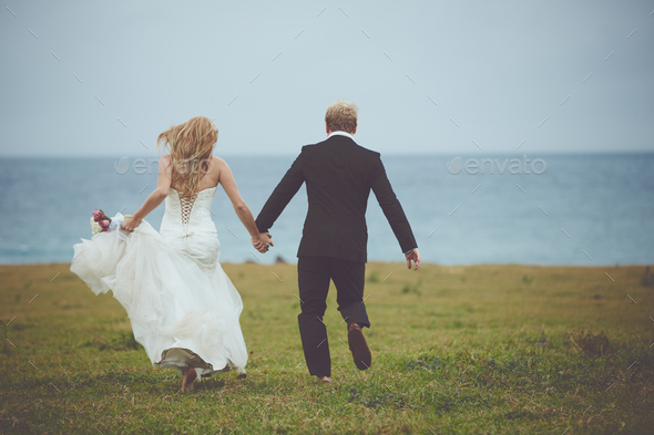 Happy Couple Just Married - Stock Photo - Images