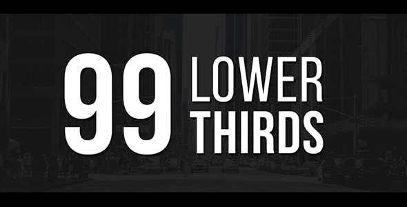 99 Lower Thirds - VideoHive 20816878