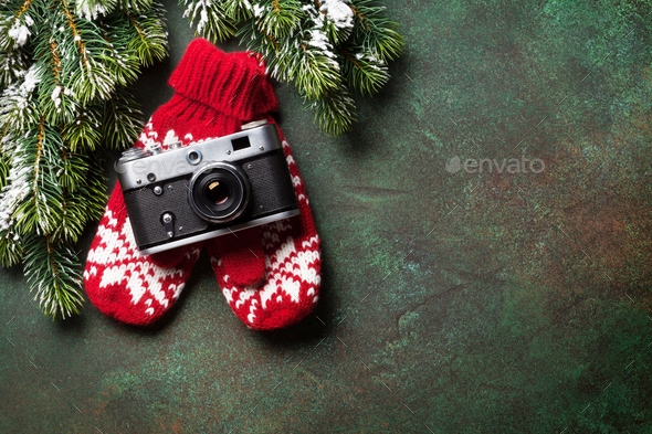 Christmas greeting card - Stock Photo - Images