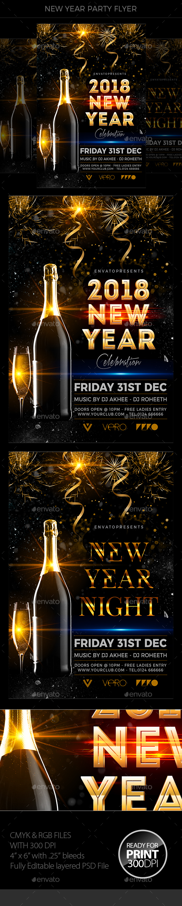 New Year Party - Events Flyers