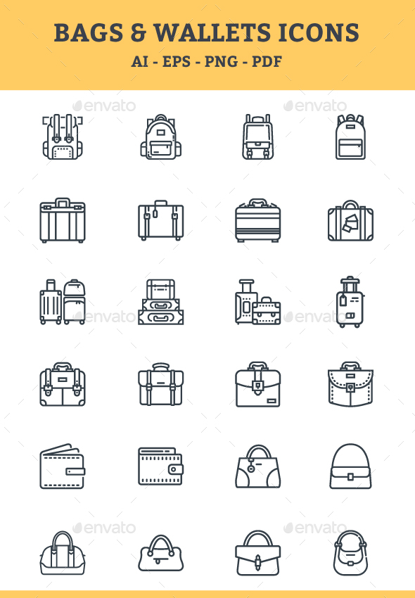 GraphicRiver Bags Icons 20854711