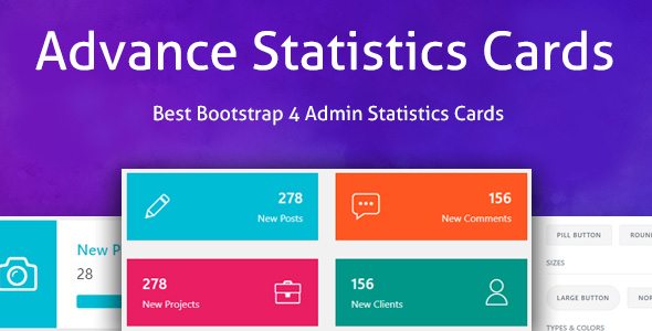 Advance Statistics Cards - CodeCanyon 20855205