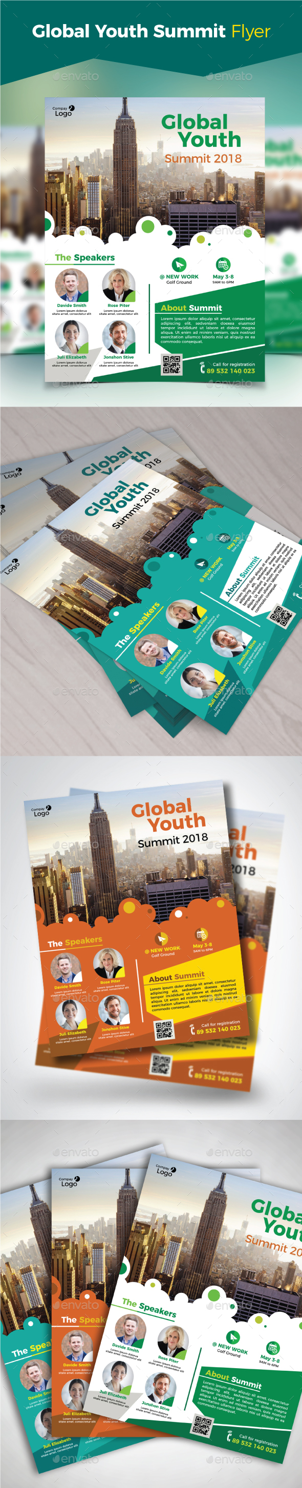 GraphicRiver Global Youth Summit Flye 20856246 GraphicRiver Global Youth Summit Flye 20856246
