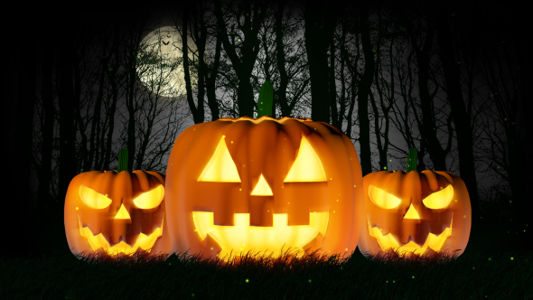 Halloween pumpkin 4k by PoR888 VideoHive