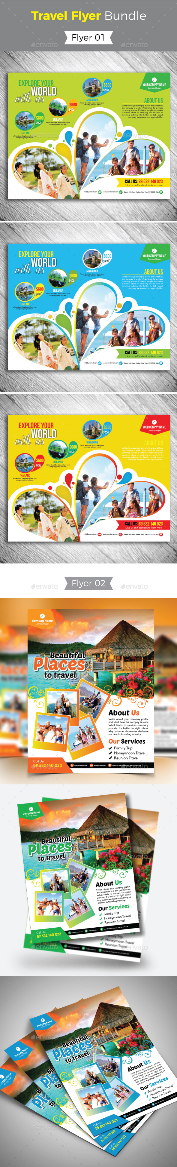 Travel Flyer Bundle - Holidays Events