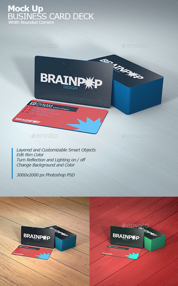 GraphicRiver Business Card Mockup With Rounded Corners 20858417 GraphicRiver Business Card Mockup With Rounded Corners 20858417