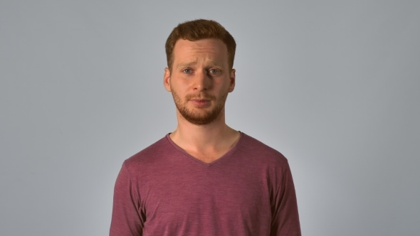 Redhead Male Shows Feeling Wrong Decision alt