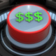 3D Red $ Dollar Button Pressed and Glowing - VideoHive Item for Sale