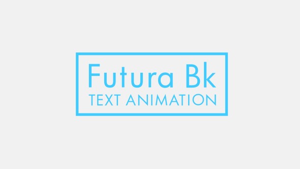 Futura Bk Text - VideoHive 20859115
