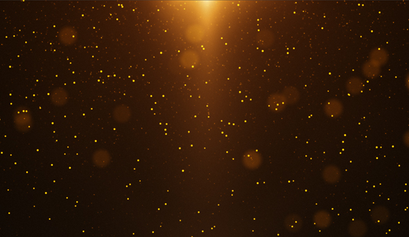 Gold Rain Particle Background