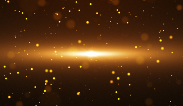 Gold Wind Particle Background