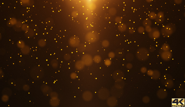 Gold Particle Background 4K