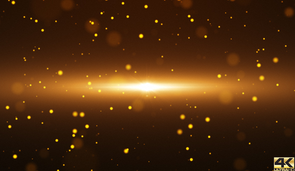 Gold Wind Particle Background 4K