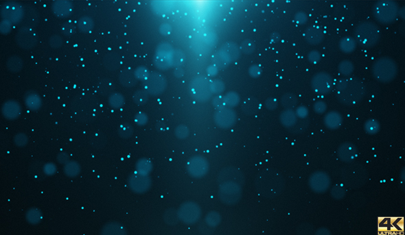 Blue Particle Background 4K