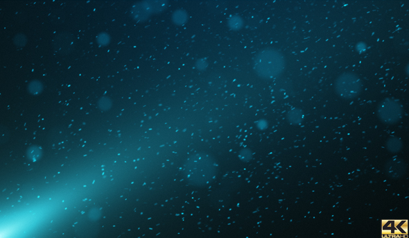 Rising Blue Particle Background 4K