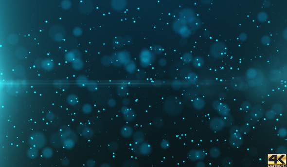 Blue Light Particle Background 4K