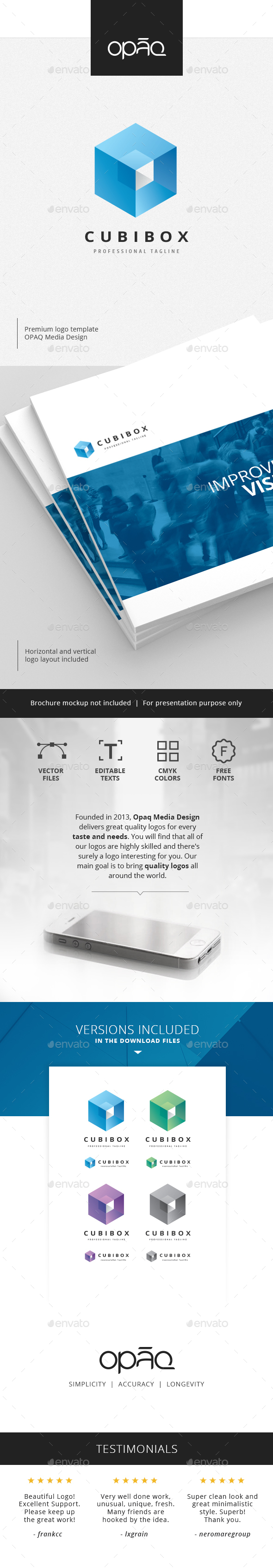 Abstract Hexagonal Box Logo - Abstract Logo Templates