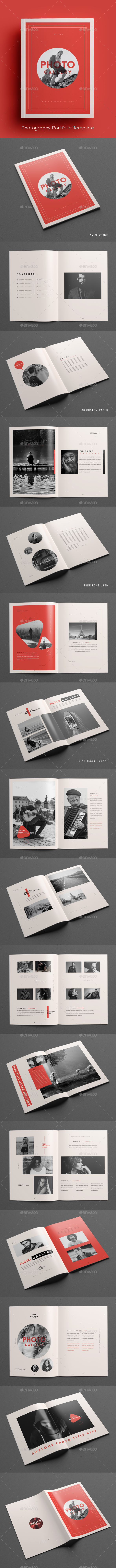 Photography Portfolio Template - Brochures Print Templates
