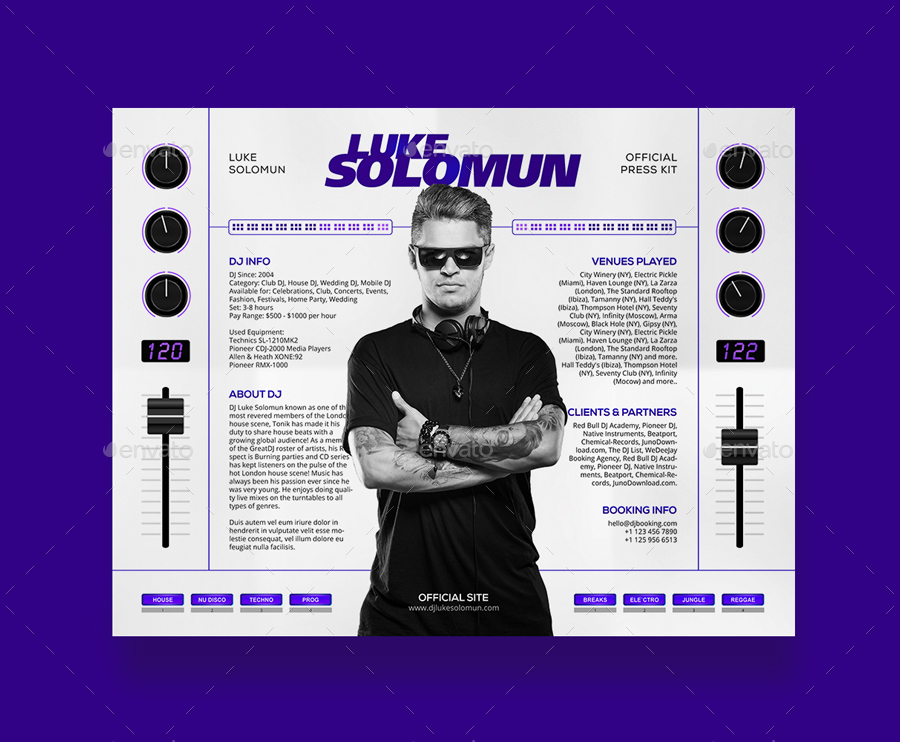  Dj Press Kit Template Psd Free Free Templates Printable