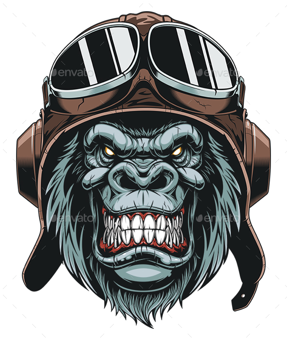Monkey Pilot - Animals Characters
