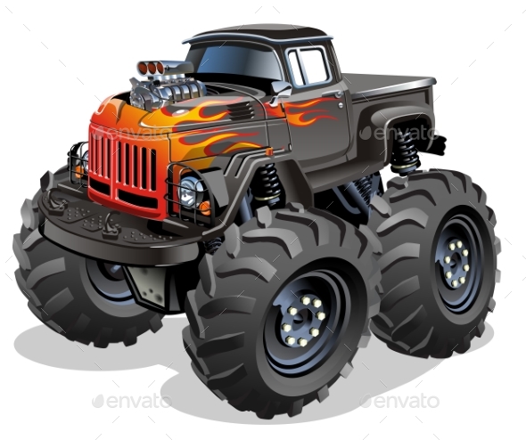 Cartoon Monster Truck