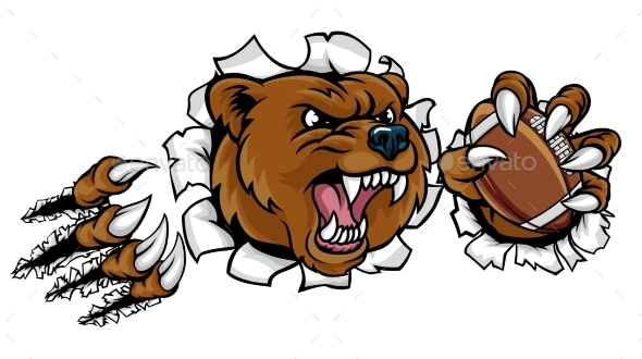 GraphicRiver Bear American Football Breaking Background 20862224 GraphicRiver Bear American Football Breaking Background 20862224
