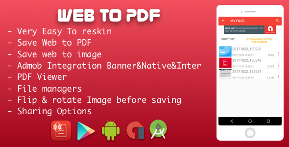 CodeCanyon Web to PDF Converter With Admob Native 20862589 CodeCanyon Web to PDF Converter With Admob Native 20862589