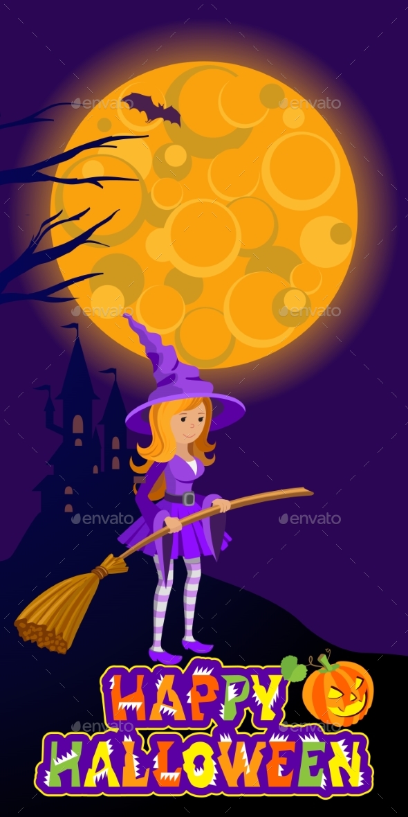 Halloween Illustration of Mysterious Night