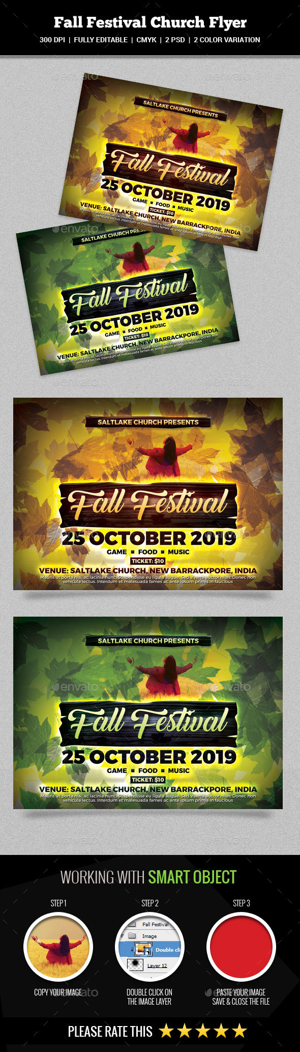 Fall Festival Church Flyer - Church Flyers