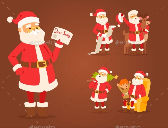 GraphicRiver Christmas Santa Claus Vector Illustration 20863579