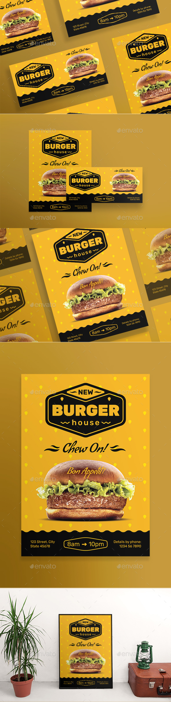 Burger House Social Media Pack - Miscellaneous Social Media