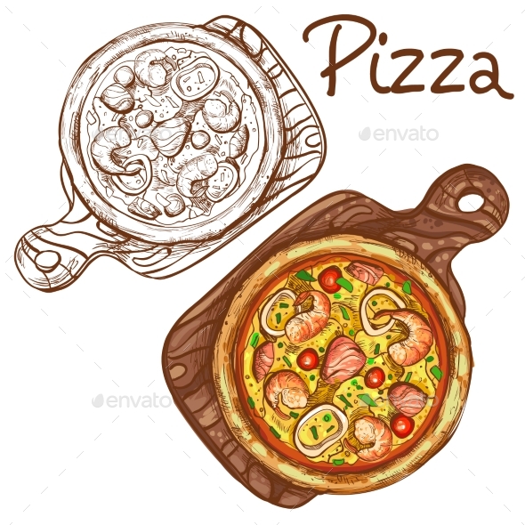 GraphicRiver Set of Vector Pizza 20865056 GraphicRiver Set of Vector Pizza 20865056