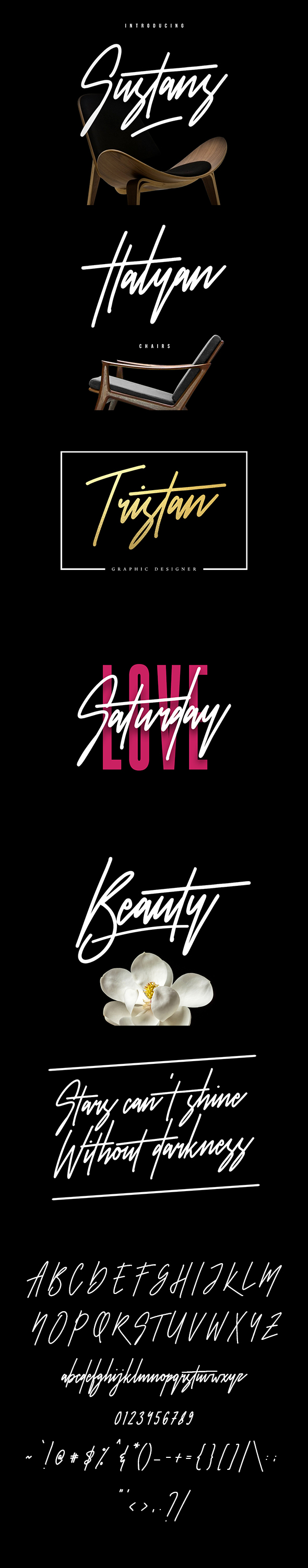 Sustans Typeface - Hand-writing Script