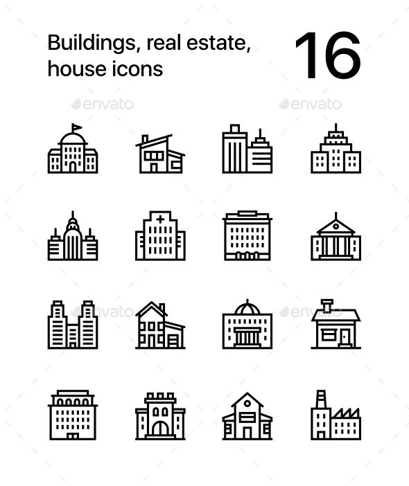 GraphicRiver Building Real Estate House Icons for Web and Mobile Design Pack 2 20868371 GraphicRiver Building Real Estate House Icons for Web and Mobile Design Pack 2 20868371