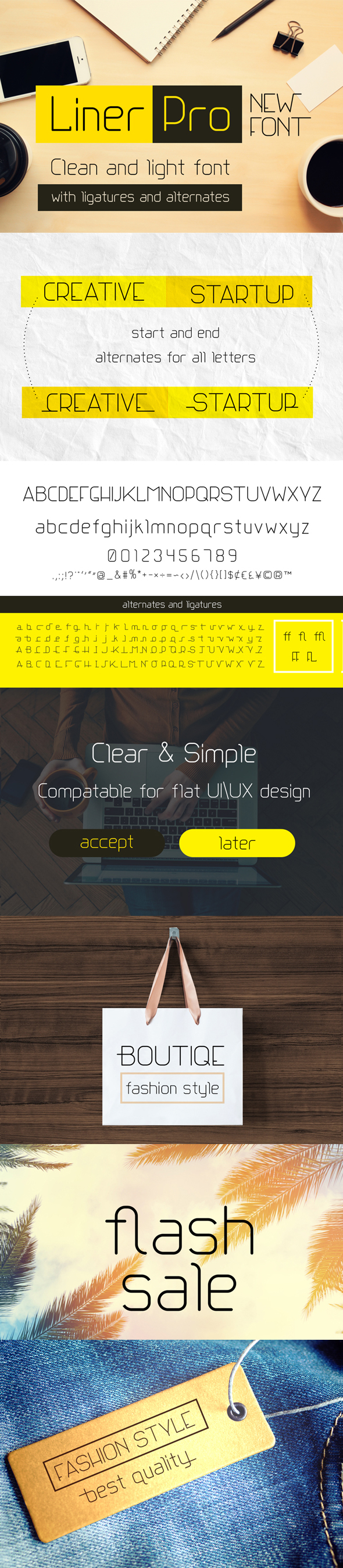 Liner Pro Font - Sans-Serif Fonts