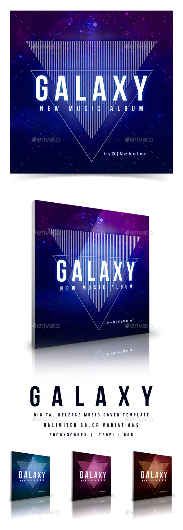 Galaxy - Web Music Cover Template - Miscellaneous Social Media
