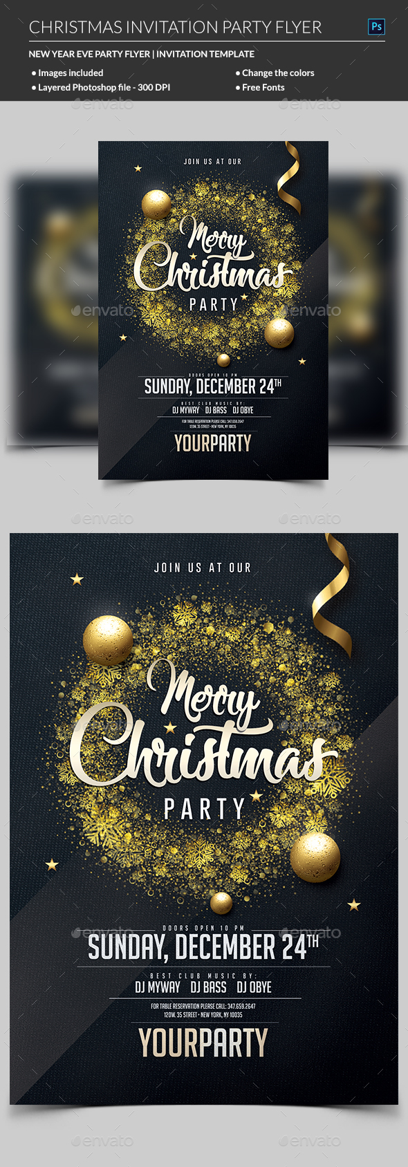 GraphicRiver Christmas Party Invitation 20869387