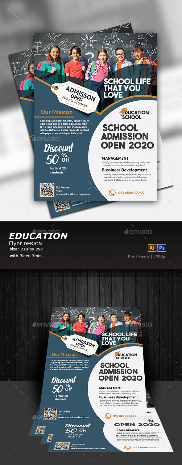 GraphicRiver Education Flyer Design 20869421 GraphicRiver Education Flyer Design 20869421